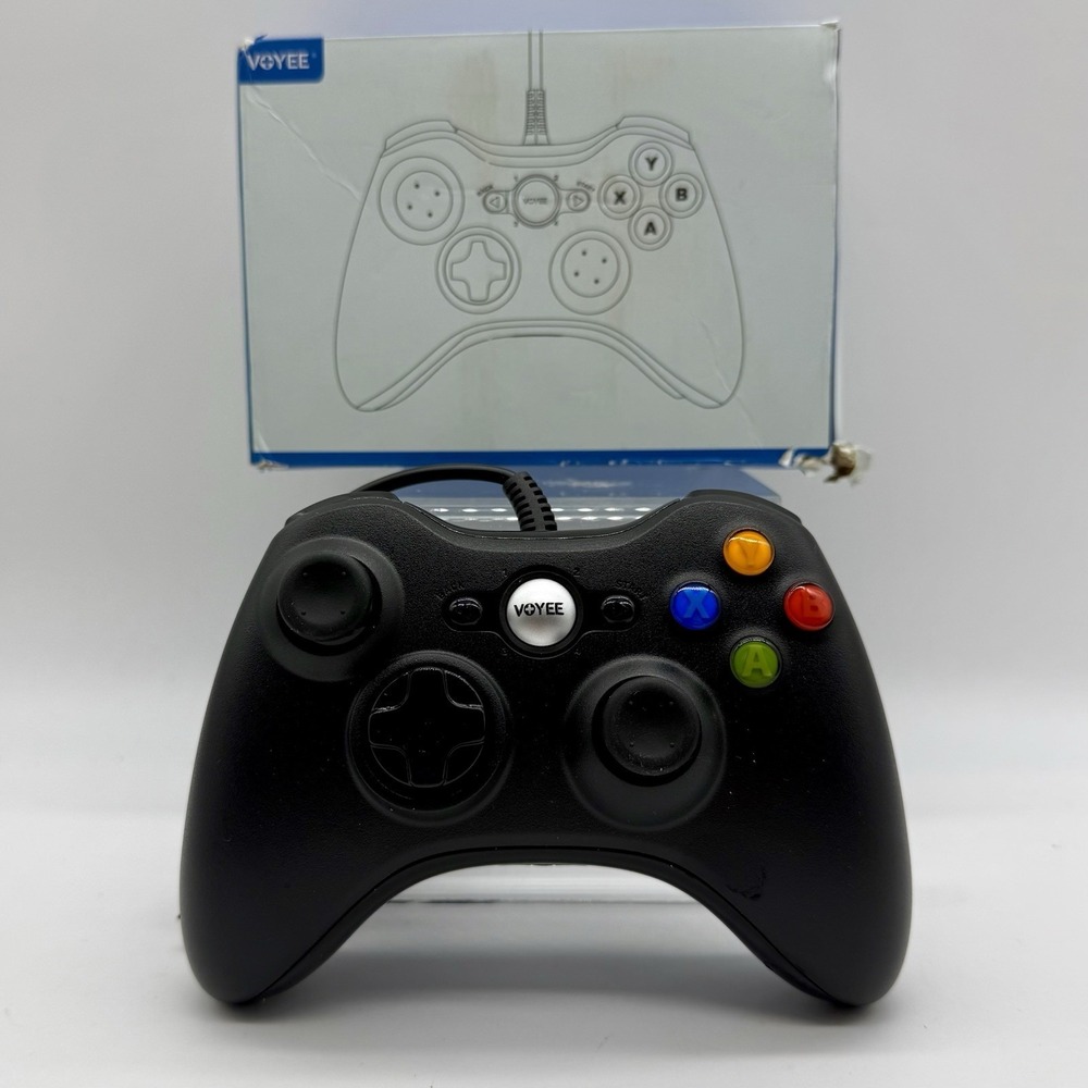 Voyee Brand Black Wired Controller For Xbox 360‎ New